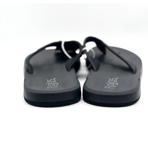 Flojo Flip Flops Men Size 13 Sandals Thong Black Shoes - Picture 4 of 6